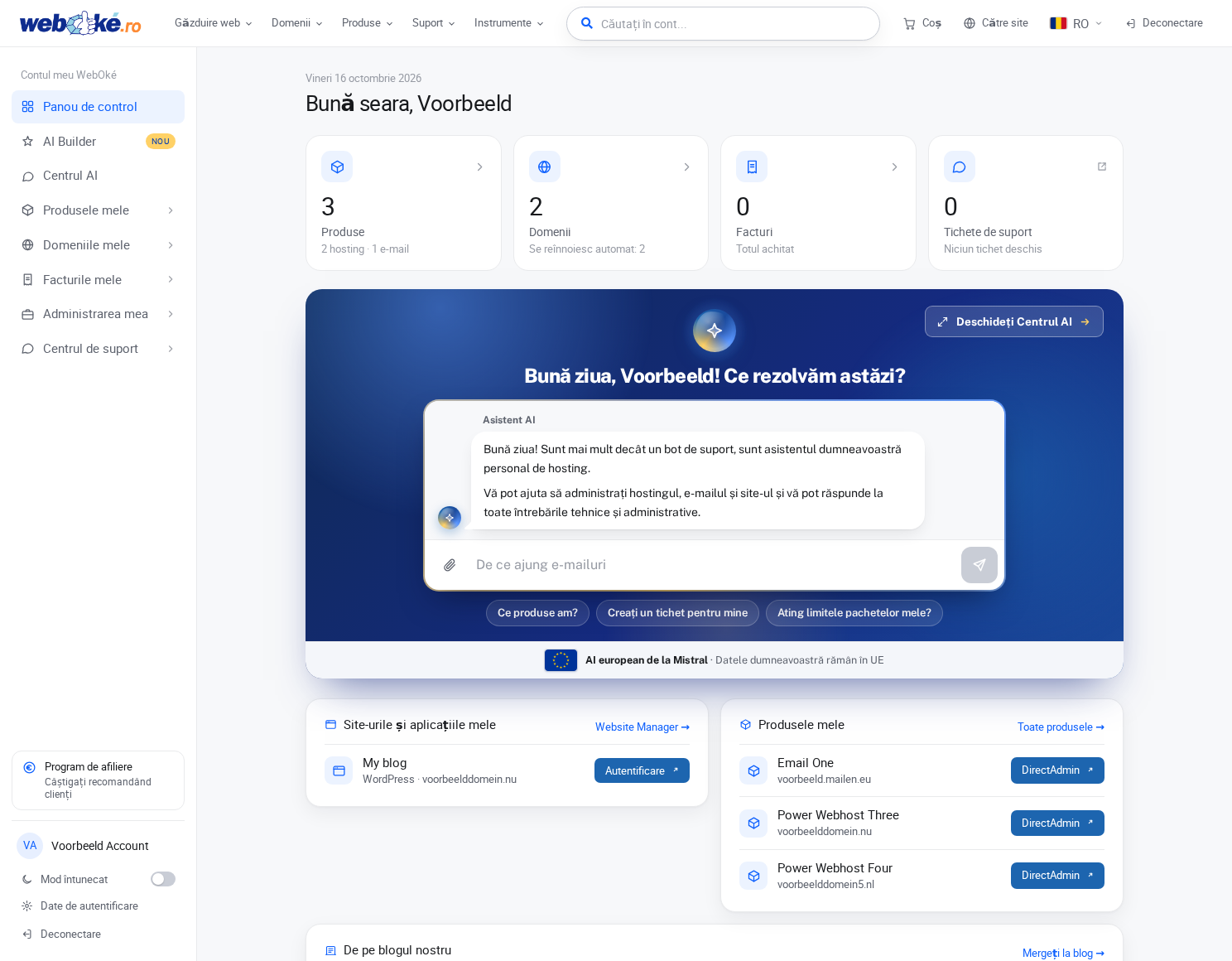 Noul nostru site și Contul meu WebOké: de ce am construit totul singuri