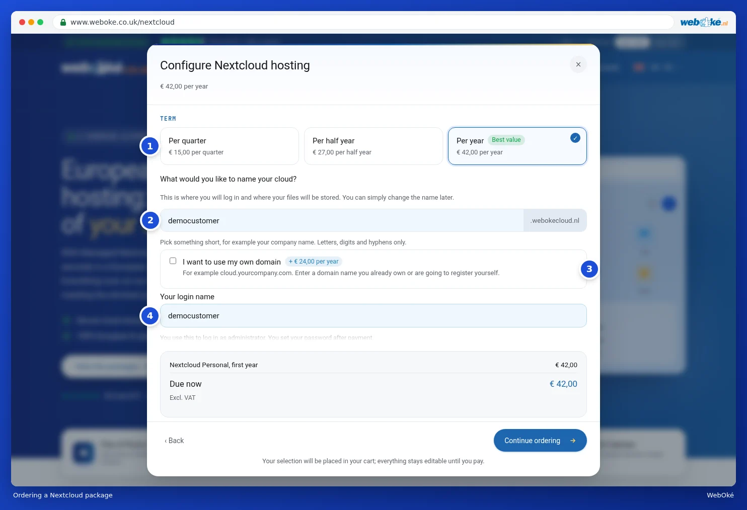 Putting together a Nextcloud plan
