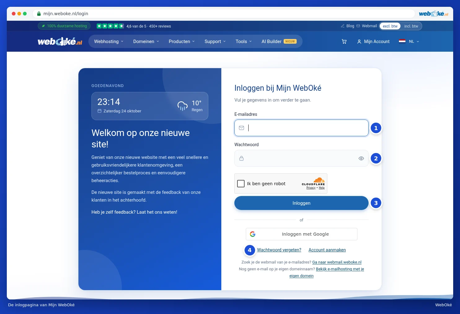 Stranica za prijavu s poljima E-mail adresa i Lozinka te gumbom Prijavite se