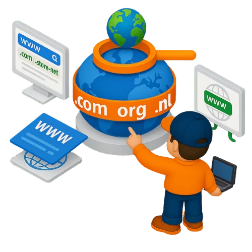 Professionele Hosting voor Budgetprijzen - Registreer je eigen domeinnaam en begin jouw online avontuur