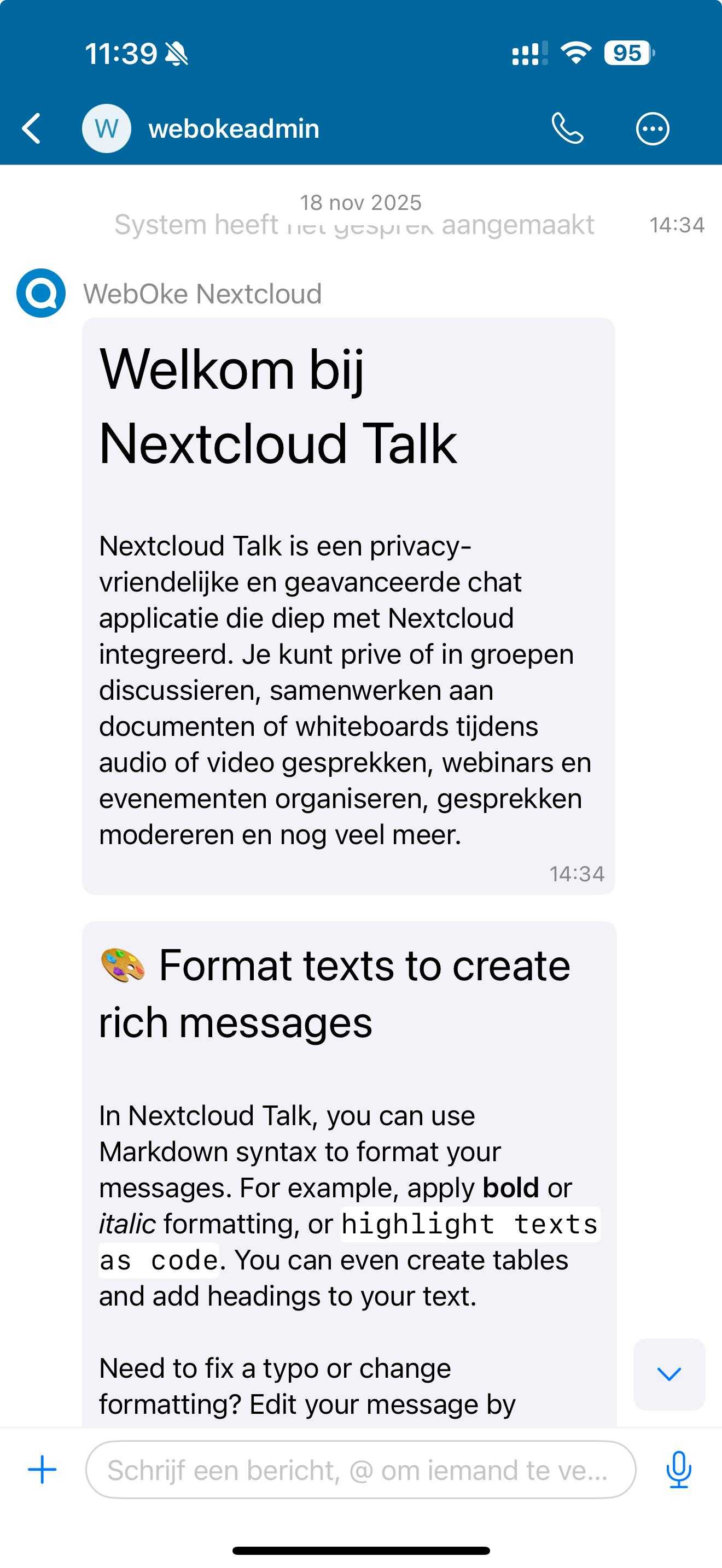 Nextcloud Talk iPhone 2