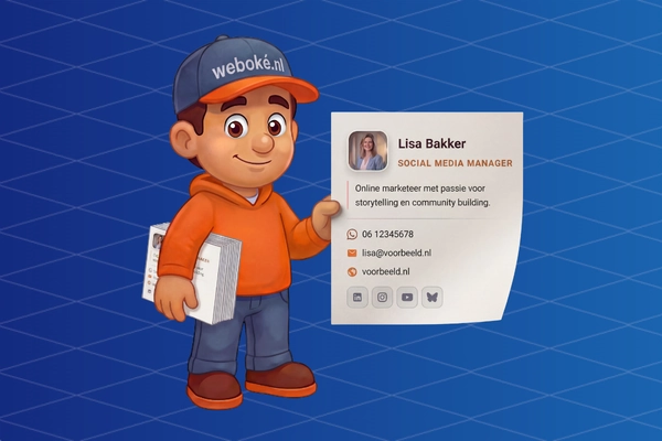 Blog | Alles over hosting, websites en email  - Nieuw: visitekaartje als landingspagina bij Email Only Hosting